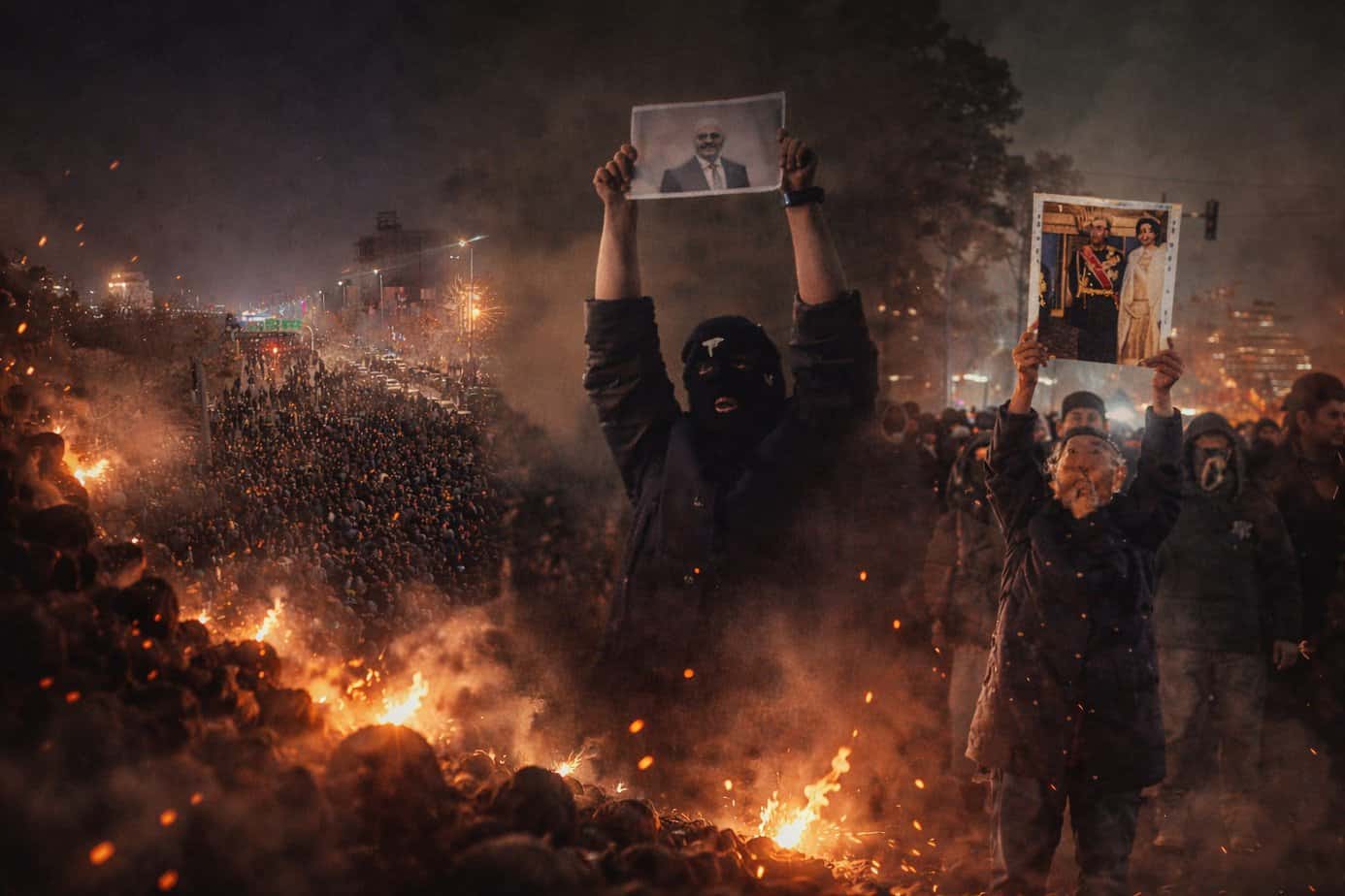 Mitt tal vid den stora iranska demonstrationen i Stockholm