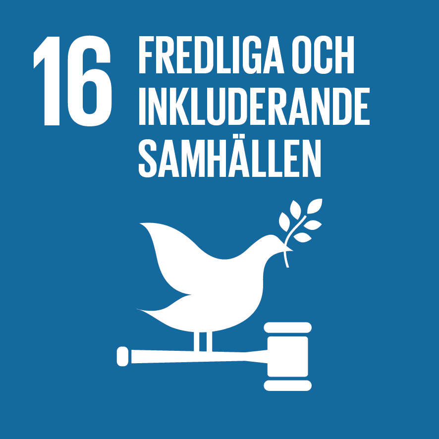 SDG 16: Fredliga och inkluderande samhällen