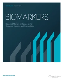 Relationen mellan biomarkörer associerade med Charlson komorbiditetsindex och utfall bland deltagare i Malmö kost- och cancerstudie [Engelska]